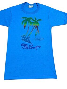 Vintage Martinique Golden Wheel Souvenir T-shirt Size 38